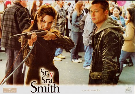 Angelina Jolie, Brad Pitt - Mr. und Mrs. Smith - Lobbykarten