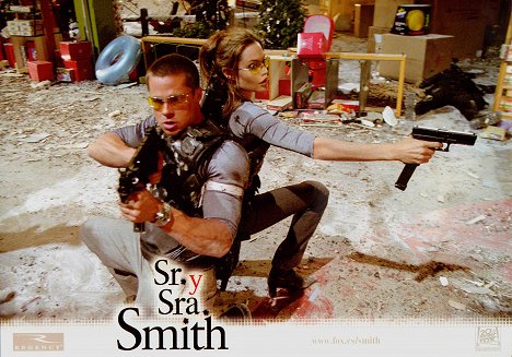 Brad Pitt, Angelina Jolie - Mr. et Mrs. Smith - Cartes de lobby