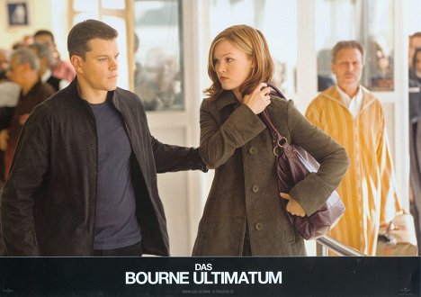 Matt Damon, Julia Stiles - The Bourne Ultimatum - Lobbykaarten