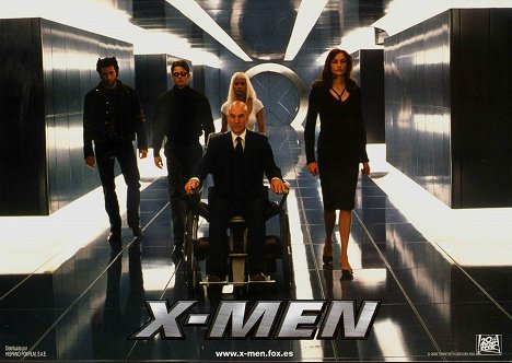 Hugh Jackman, James Marsden, Halle Berry, Patrick Stewart, Famke Janssen - X-Men - Lobbykaarten