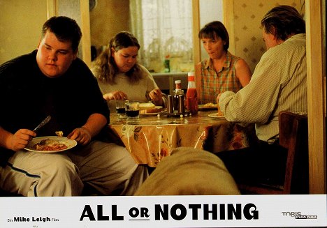 James Corden, Alison Garland, Lesley Manville, Timothy Spall - All or Nothing - Cartes de lobby