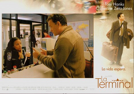 Zoe Saldana, Tom Hanks - Terminal - Lobbykarten