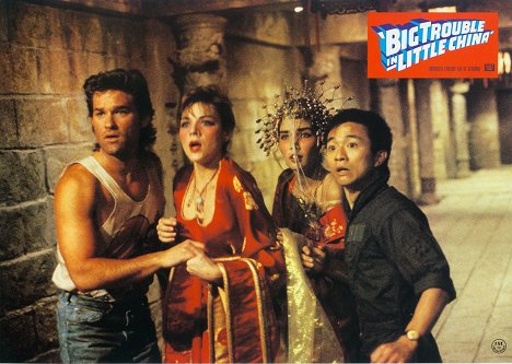 Kurt Russell, Kim Cattrall, Suzee Pai, Dennis Dun - As Aventuras de Jack Burton nas Garras do Mandarim - Cartões lobby