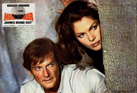 Roger Moore, Lois Chiles - James Bond - Moonraker - streng geheim - Lobbykarten