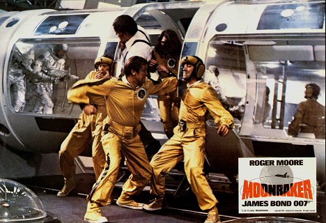 Richard Kiel, Roger Moore, Lois Chiles - James Bond 007 - Moonraker - Streng geheim - Lobbykarten