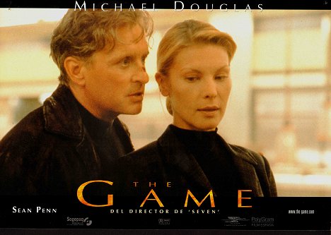 Michael Douglas, Deborah Kara Unger - The Game - Das Geschenk seines Lebens - Lobbykarten