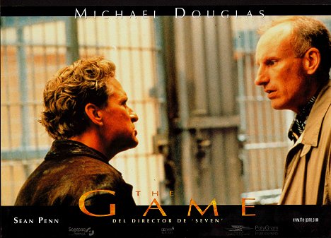 Michael Douglas, James Rebhorn - The Game - Das Geschenk seines Lebens - Lobbykarten