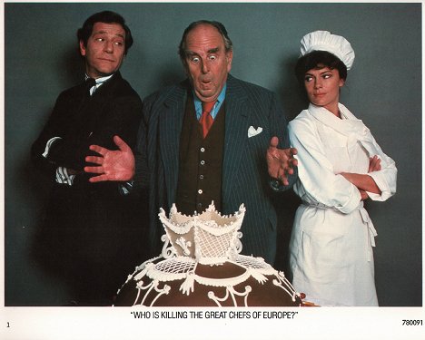 George Segal, Robert Morley, Jacqueline Bisset - Too Many Chefs - Lobby Cards