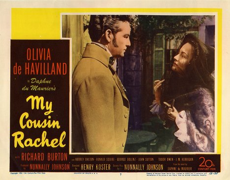 George Dolenz, Olivia de Havilland - My Cousin Rachel - Lobbykarten