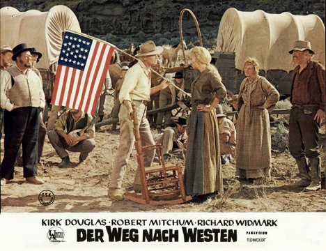 Richard Widmark, Lola Albright - The Way West - Lobbykaarten