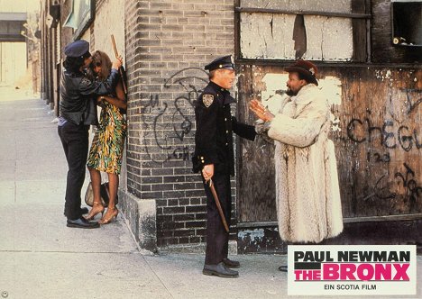 Ken Wahl, Pam Grier, Paul Newman, Rony Clanton - Le Policeman - Cartes de lobby