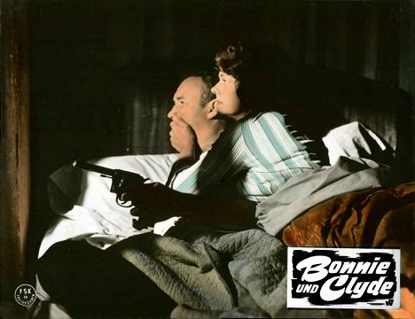 Gene Hackman, Estelle Parsons - Bonnie und Clyde - Lobbykarten