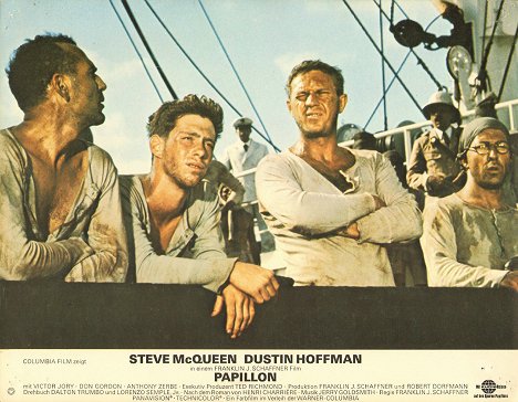Don Gordon, Bill Mumy, Steve McQueen, Dustin Hoffman - Papillon - Fotocromos