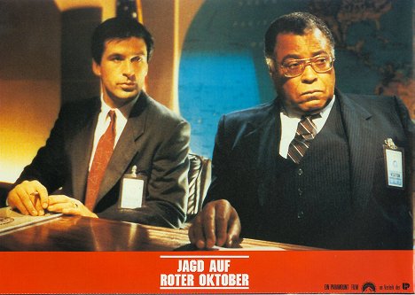 Alec Baldwin, James Earl Jones - Jagd auf Roter Oktober - Lobbykarten