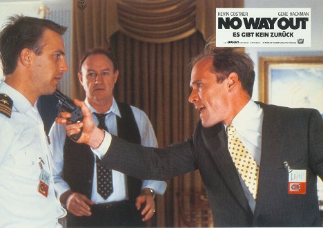 Kevin Costner, Gene Hackman, Will Patton - No Way Out - Es gibt kein Zurück - Lobbykarten