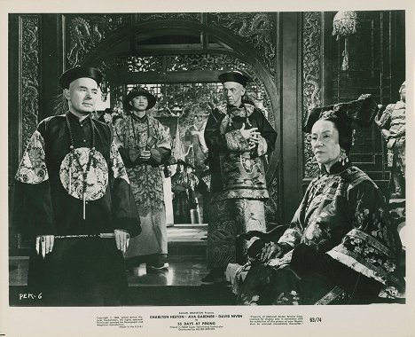 Leo Genn, Robert Helpmann, Flora Robson - 55 Tage In Peking - Lobbykarten