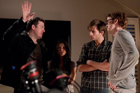Todd Lincoln, Ashley Greene, Sebastian Stan, Tom Felton - A jelenés - Forgatási fotók