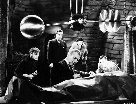 Dwight Frye, John Boles, Edward Van Sloan, Mae Clarke, Colin Clive - El doctor Frankenstein - De la película