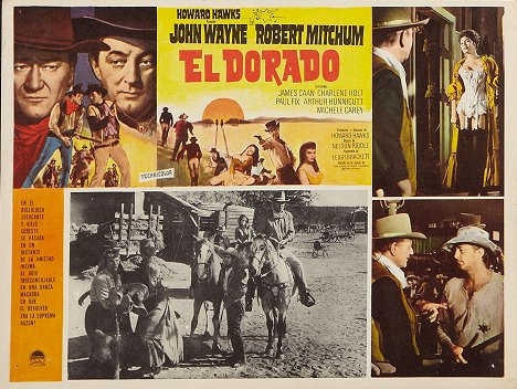 John Wayne, Charlene Holt, Robert Mitchum - El Dorado - Cartões lobby