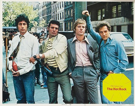 Paul Sand, Ron Leibman, Robert Redford, George Segal - The Hot Rock - Lobby karty