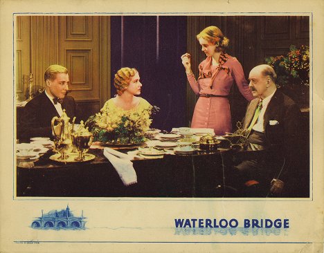 Douglass Montgomery, Mae Clarke, Bette Davis, Frederick Kerr - Waterloo Bridge - Lobbykarten