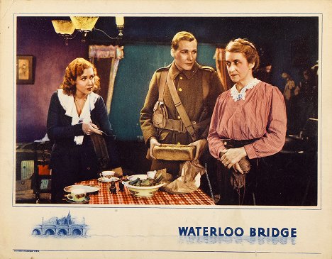 Mae Clarke, Douglass Montgomery, Ethel Griffies - Waterloo Bridge - Lobby Cards
