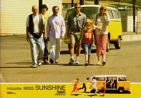Alan Arkin, Paul Dano, Steve Carell, Greg Kinnear, Abigail Breslin, Toni Collette - Little Miss Sunshine - Cartes de lobby