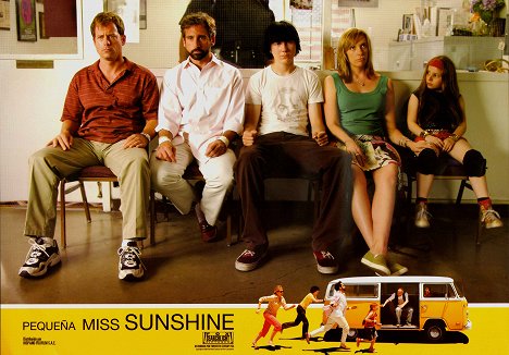 Greg Kinnear, Steve Carell, Paul Dano, Toni Collette, Abigail Breslin - Little Miss Sunshine - Lobbykarten