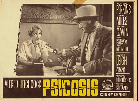 Janet Leigh, Frank Albertson - Psycho - Lobbykaarten