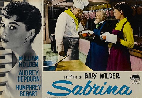 Marcel Dalio, Audrey Hepburn - Sabrina - Lobby Cards