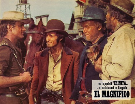 Terence Hill, Dominic Barto, Harry Carey Jr. - E poi lo chiamarono il magnifico - Lobbykaarten