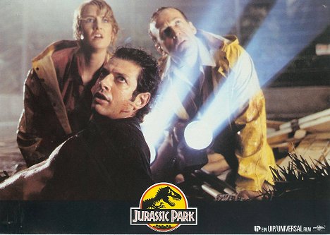 Laura Dern, Jeff Goldblum, Bob Peck - Jurassic Park - Vitrinfotók