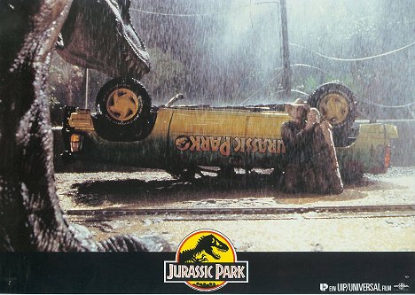 Sam Neill, Ariana Richards - Jurassic Park - Cartes de lobby