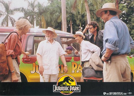 Laura Dern, Richard Attenborough, Martin Ferrero, Jeff Goldblum, Sam Neill - Jurassic Park - Lobbykarten