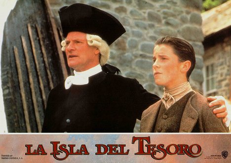 Julian Glover, Christian Bale - Treasure Island - Lobbykaarten