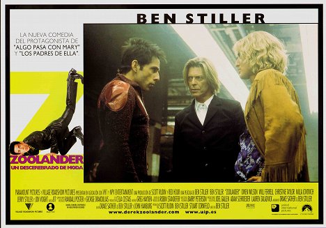 Ben Stiller, David Bowie, Owen Wilson - Zoolander - Lobby karty