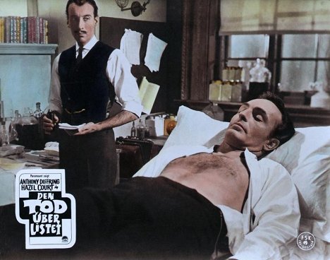 Christopher Lee, Anton Diffring - The Man Who Could Cheat Death - Lobby Cards