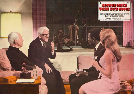 Cecil Kellaway, Spencer Tracy, Sidney Poitier, Katharine Houghton - Guess Who's Coming to Dinner - Lobbykaarten