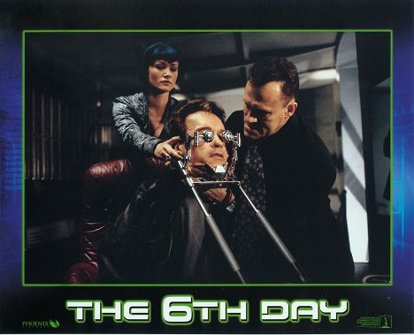 Sarah Wynter, Arnold Schwarzenegger, Michael Rooker - The 6th Day - Lobbykarten