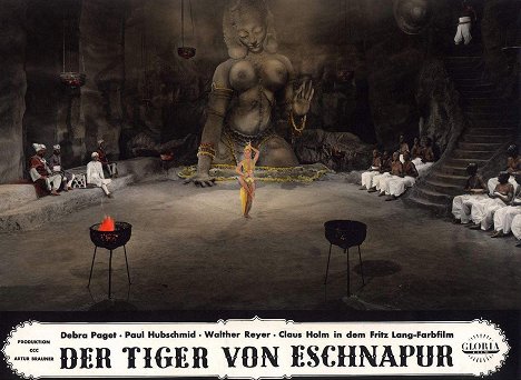 Debra Paget - O Tigre de Eschnapur - Cartões lobby