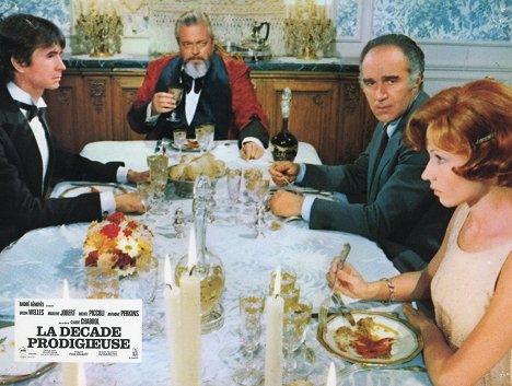 Anthony Perkins, Orson Welles, Michel Piccoli, Marlène Jobert - La Décade prodigieuse - Cartões lobby