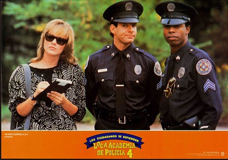 Sharon Stone, Steve Guttenberg, Michael Winslow - Academia de Polícia 4: A Patrulha do Cidadão - Cartões lobby