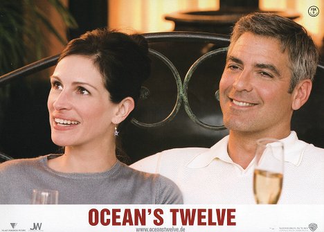 Julia Roberts, George Clooney - Ocean's Twelve - Lobbykarten
