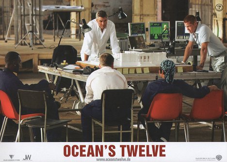 Don Cheadle, George Clooney, Brad Pitt - Ocean's Twelve - Lobby Cards