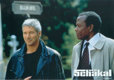 Richard Gere, Sidney Poitier - The Jackal - Lobbykaarten