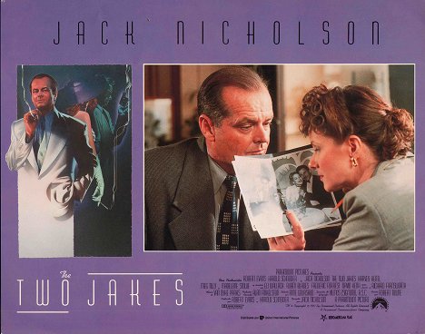 Jack Nicholson, Susan Forristal - Die Spur führt zurück - The Two Jakes - Lobbykarten