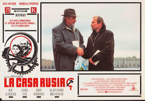 Sean Connery, Klaus Maria Brandauer - La Maison Russie - Cartes de lobby