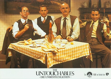 Charles Martin Smith, Kevin Costner, Sean Connery, Andy Garcia - The Untouchables - Lobby Cards