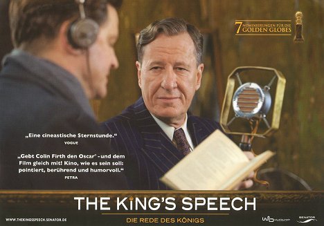 Geoffrey Rush - The King's Speech - Die Rede des Königs - Lobbykarten