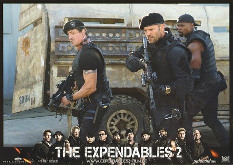 Sylvester Stallone, Jason Statham, Terry Crews - Expendables 2 : Unité spéciale - Cartes de lobby